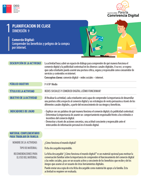 Planificación de clase dimensión 9